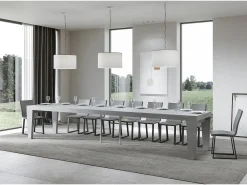 Mesa extensible 90x180/440 cm Spimbo Premium Cemento