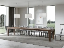 Mesa extensible 90x200/460 cm Spimbo Premium Nogal