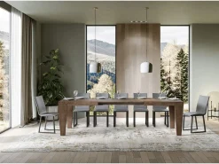 Mesa extensible 200/460x90 cm Spimbo nogal