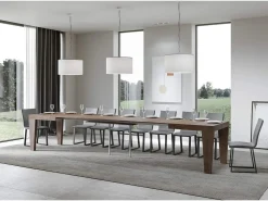 Mesa extensible 200/460x90 cm Spimbo nogal