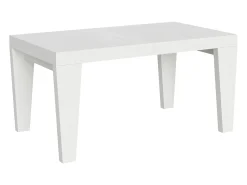 Mesa extensible 160/420x90 cm Spimbo fresno blanco