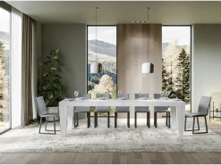 Mesa extensible 90x200/304 cm Spimbo Premium Fresno Blanco