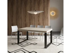 Mesa extensible 160/264x90 cm Tecno cachemira patas antracita