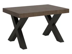 Mesa extensible 90x140/244 cm Traffic Nogal estructura Antracita