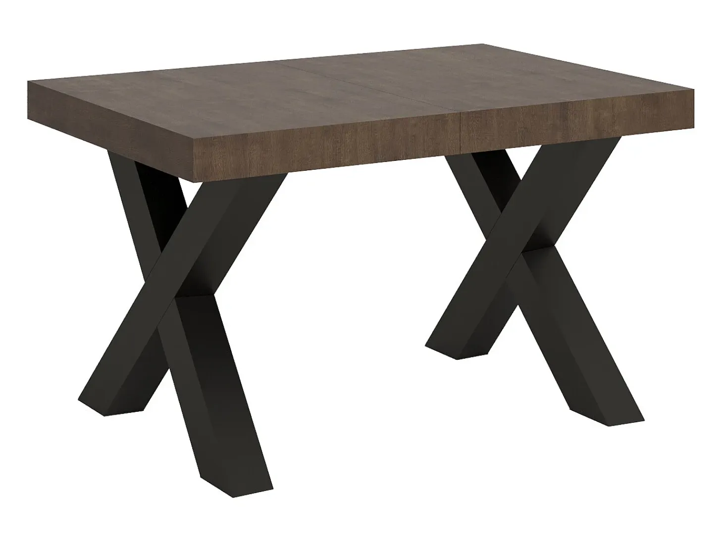 Mesa extensible 90x140/244 cm Traffic Nogal estructura Antracita
