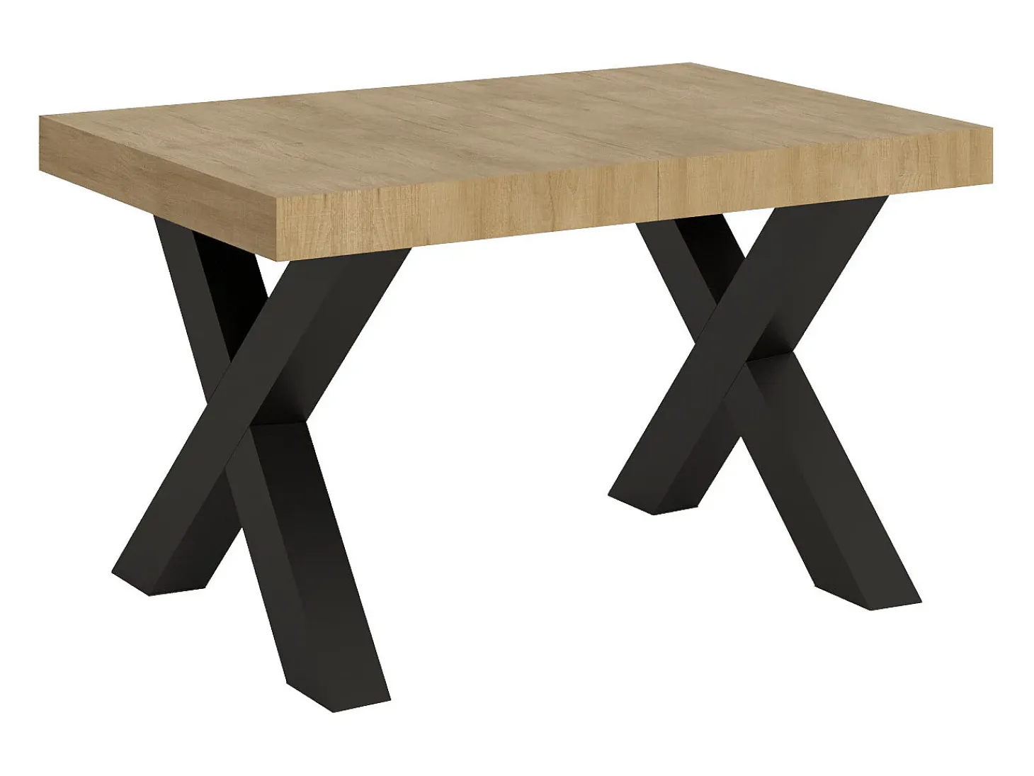 Mesa extensible 90x130/234 cm Traffic Roble Natural estructura Antracita
