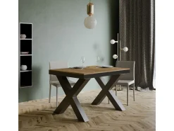Mesa extensible 90x120/380 cm Traffic Evolution Roble Natural estructura Antracita