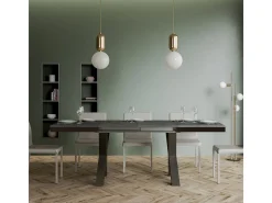 Mesa extensible 90x180/440 cm Traffic Evolution Cemento estructura Antracita