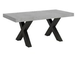 Mesa extensible 90x180/284 cm Traffic Cemento estructura Antracita