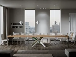 Mesa extensible 90x200/460 cm Volantis Premium Roble Natural estructura multicolor 4/A