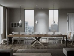 Mesa extensible 90x200/460 cm Volantis Premium Nogal estructura multicolor 4/C