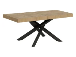 Mesa extensible 130/234x90 cm Volantis Premium roble natural patas antracita