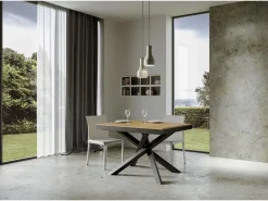 Mesa extensible 120/224x90 cm Volantis Evolution roble natural estructura et patas antracita