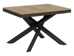 Mesa extensible 120/224x90 cm Volantis Evolution roble natural estructura et patas antracita