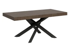 Mesa extensible 180/284x90 cm Volantis nogal patas antracita