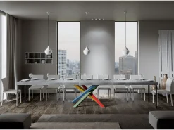 Mesa extensible 90x200/460 cm Volantis Premium Cemento estructura multicolor 4/B