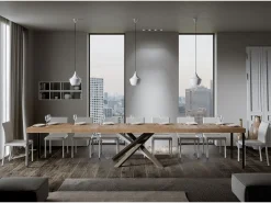Mesa extensible 90x160/420 cm Volantis Premium Roble Natural estructura multicolor 4/C