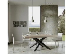 Mesa extensible 90x200/304 cm Volantis Premium cachemira patas antracita