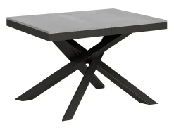 Mesa extensible 120/224x90 cm Volantis Evolution cemento estructura et patas antracita