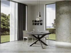 Mesa extensible 120/224x90 cm Volantis Evolution cemento estructura et patas antracita