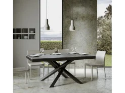 Mesa extensible 160/264x90 cm Volantis Evolution cemento estructura et patas antracita