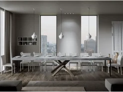 Mesa extensible 90x200/460 cm Volantis Premium Cemento estructura multicolor 4/C