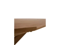 Mesa extensible 120/160x90 pie de roble con sobre de fresno