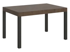 Mesa extensible 140/224x80cm Everyday nogal patas antracita