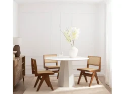 Mesa fija de Lacado Blanco 76 x 120- Olivier