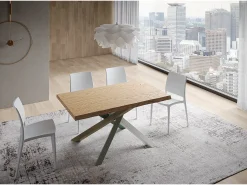 Mesa fija 90x160 cm Versalux patas roble descortezado 4/A