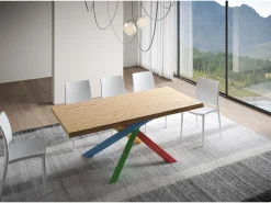 Mesa fija 90x180 cm Versalux patas roble descortezado 4/B