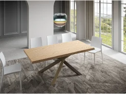 Mesa fija 90x180 cm Versalux patas roble descortezado 4/C