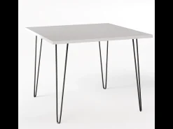 Mesa HAIRPIN 90 x 90 cm para cocina, salón, comedor Gris