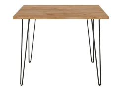 Mesa HAIRPIN 90 x 90 cm para cocina, salón, comedor Roble Craft