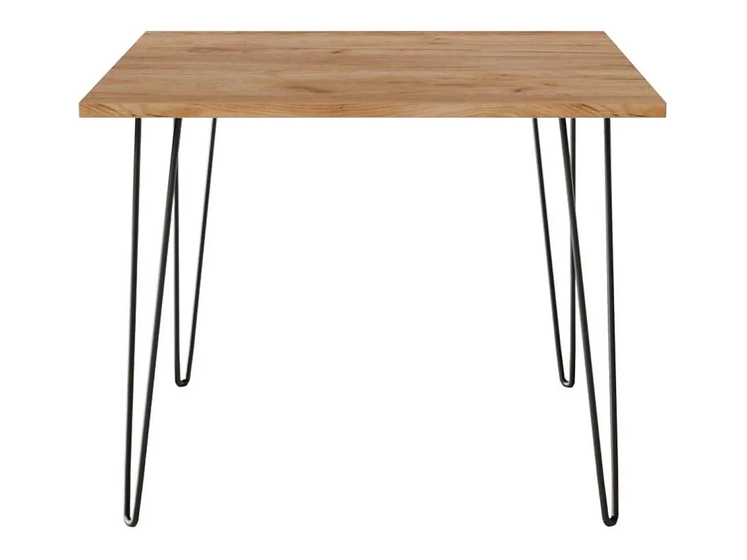 Mesa HAIRPIN 90 x 90 cm para cocina, salón, comedor Roble Craft