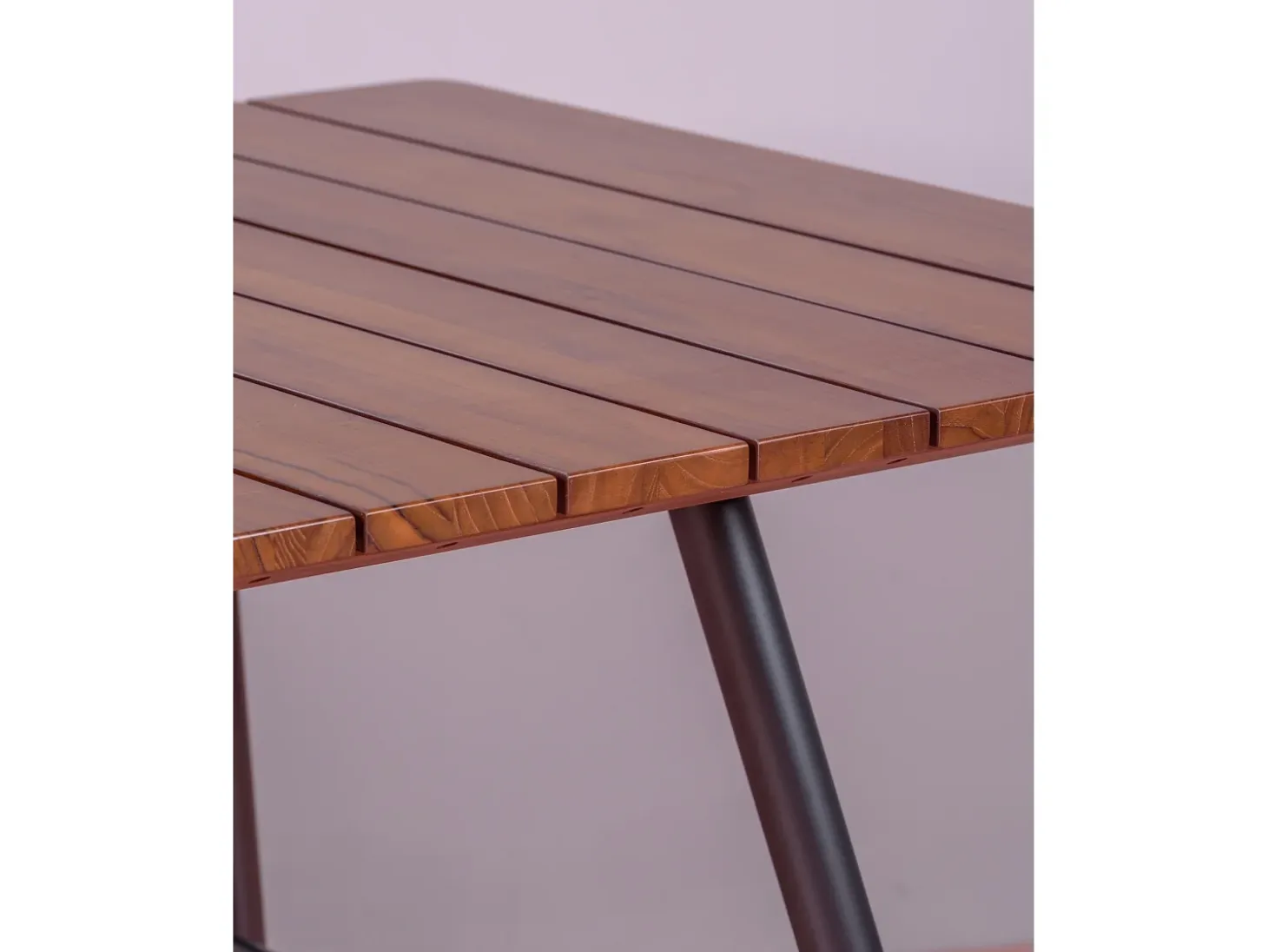 Mesa industrial de alta gama en madera de teca maciza - Fare - Teca