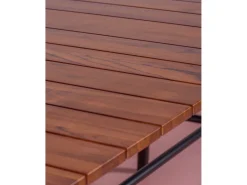 Mesa industrial de alta gama en madera de teca maciza - Fare - Teca