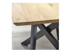 Mesa industrial de madera y metal 160/200 x 90 Vegas