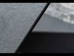Mesa metálica extensible Erol efecto mármol gris 180-260cm