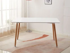 Mesa Nordica de Comedor o Cocina Moritz 120cm Blanco