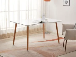 Mesa Nordica de Comedor o Cocina Moritz 120cm Blanco