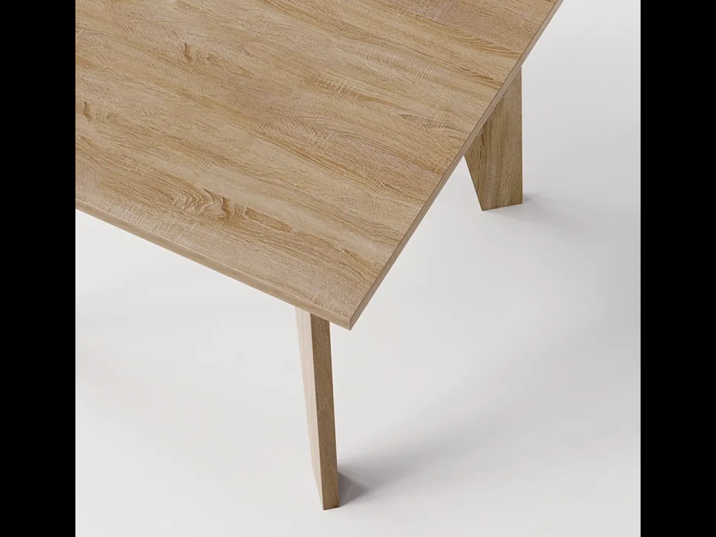 Mesa OLEN 90 x 90 cm para cocina, salón, comedor Roble Sonoma