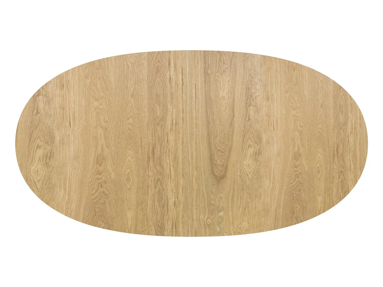 Mesa ovalada extensible de 6/8 personas en madera clara de 170/200 cm - Eddy