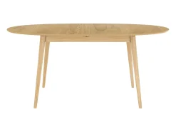 Mesa ovalada extensible de 6/8 personas en madera clara de 170/200 cm - Eddy