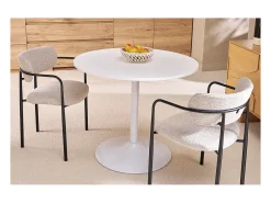 Mesa pequeña diseño blanca D90 CALISTA