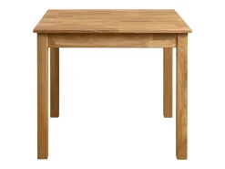 Mesa pequeña rectangular de madera maciza de roble Leny 90 cm