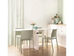 Mesa plegable de Lacado Blanco 78 x 14- Anika