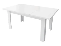 Mesa plegable para comedor - con espacio de almacenamiento - estilo moderno - Blanco