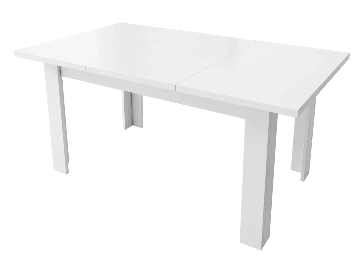 Mesa plegable para comedor - con espacio de almacenamiento - estilo moderno - Blanco