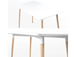 Mesa rectangular 120 × 70cm blanca PIA